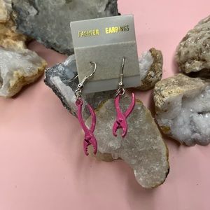 Fashion earrings pink pliers